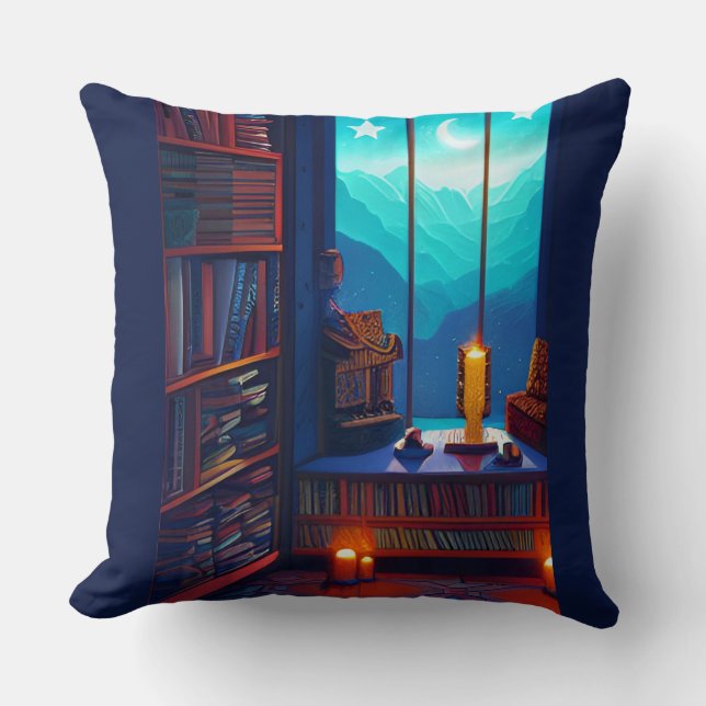 Coussin Bibliothèque Night Sky (Recto)