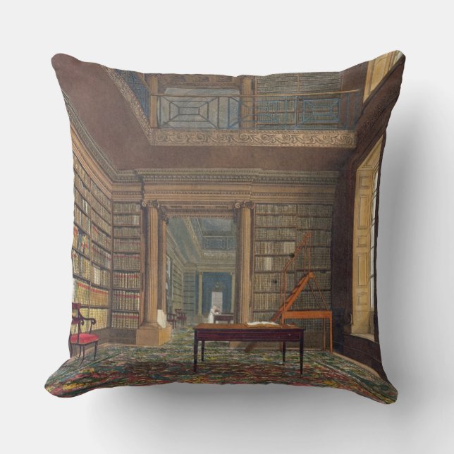 Coussin Bibliothèque universitaire d'Eton, de la "histoire (Recto)