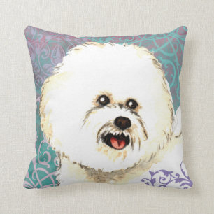 Coussin Bichon élégant Frise