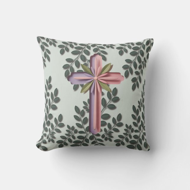 Coussin Bienheureux Christian Throw Pillow Ai conception (Recto)