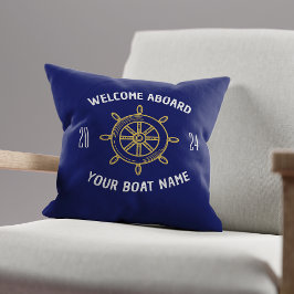 Coussin Bienvenue cadeau à bord pour les propriétaires de