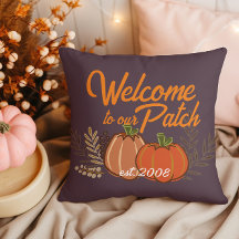 Bienvenue personnalisé à notre Patch Citrouille d'