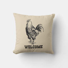 Coussin Bienvenue Poulet Agritourisme Style Jaillir Oreill