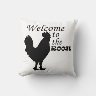 Coussin Bienvenue sur le Roost