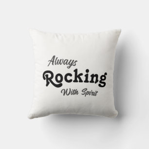 Coussin Bienvenue Sur Notre Porche / Toujours / Blanc /
