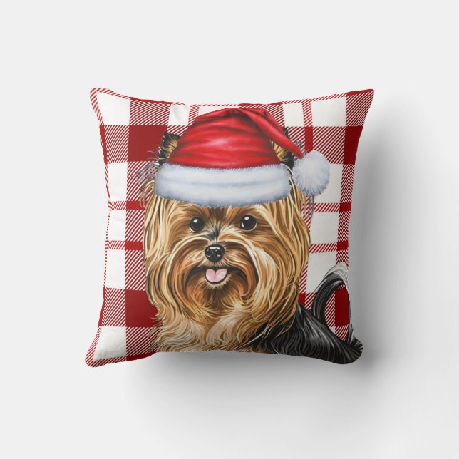 Coussin Biewer Terrier Chien Rouge Fête Jour Férié Jour Fé (Verso)