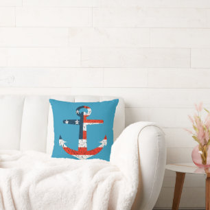 Coussin Big American Flag Ancre