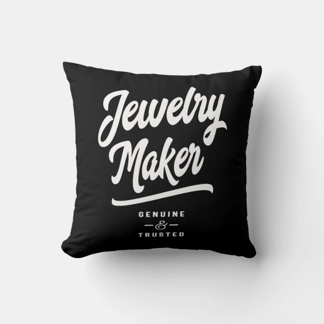 Coussin Bijouterie Création Titre du travail Cadeau (Recto)