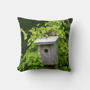 Coussin Birdhouse du printemps et de l'automne