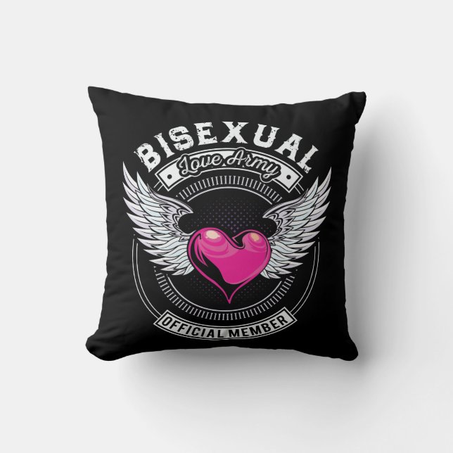 Coussin bisexuel d'armée d'amour (Recto)