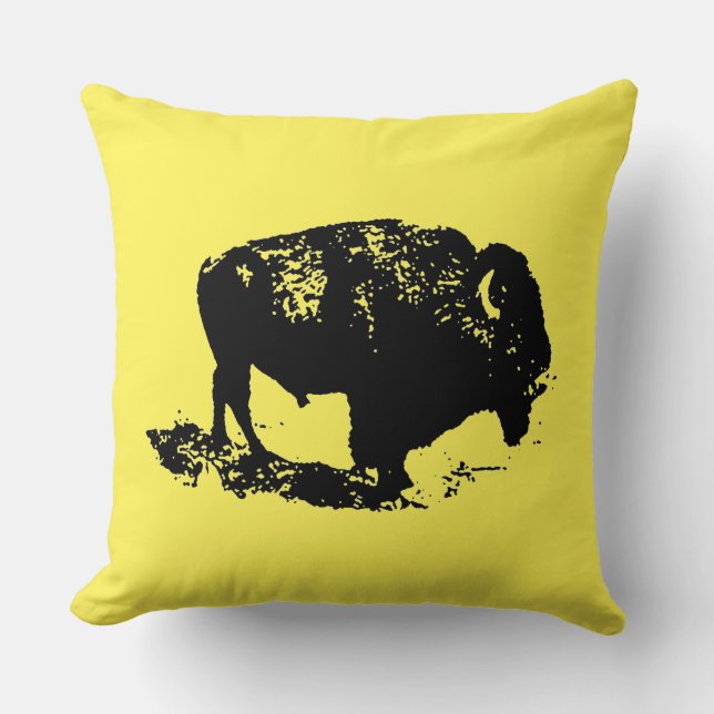 Coussin Bison de Buffalo (Recto)