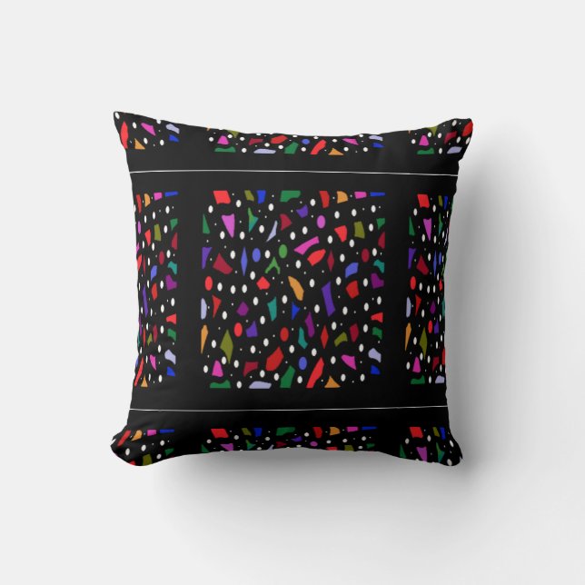 Coussin Bits et pièces en mosaïque Art motif (Recto)