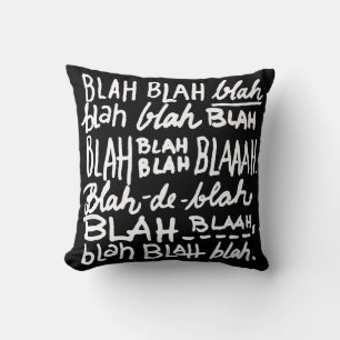 Coussin Bla Bla Bla Sombre