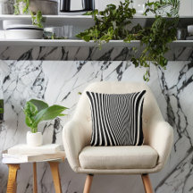 Black and White et Curvy Faux Zebra Print
