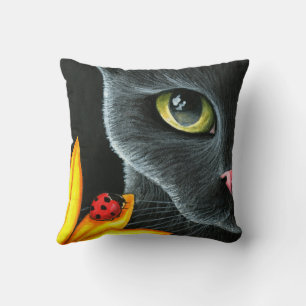 Coussin Black Cat 510 coccinelle jaune