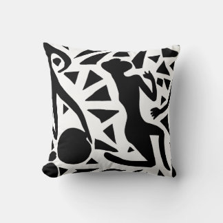 Coussin Black et White en pose.