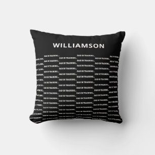 Coussin Black Funny cadeau de Fête des pères pour nouveau