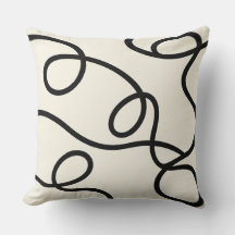 Black Ivory Loop Line Abstract