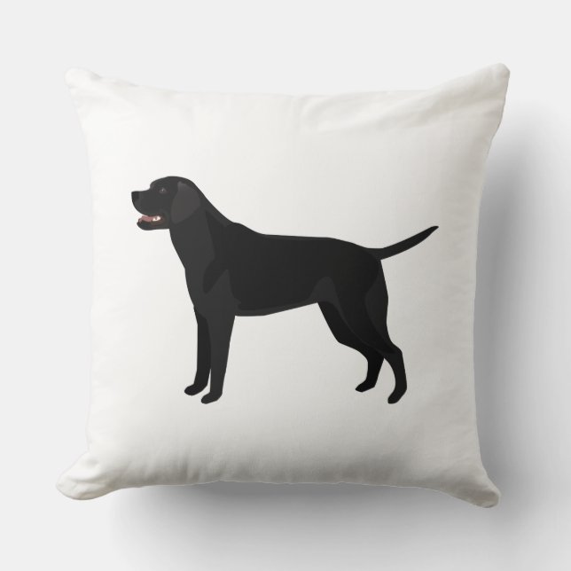 Coussin Black Lab (Recto)