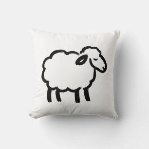 Coussin Black Line Sheep - Cosy Animal Enk Design on