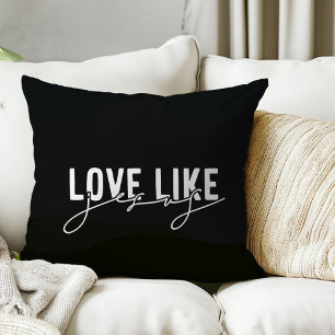 Coussin Black Love comme Jésus Christian Throw Pillow