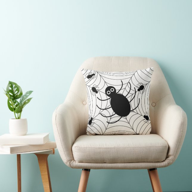 Coussin Black Spider Web (Chaise)