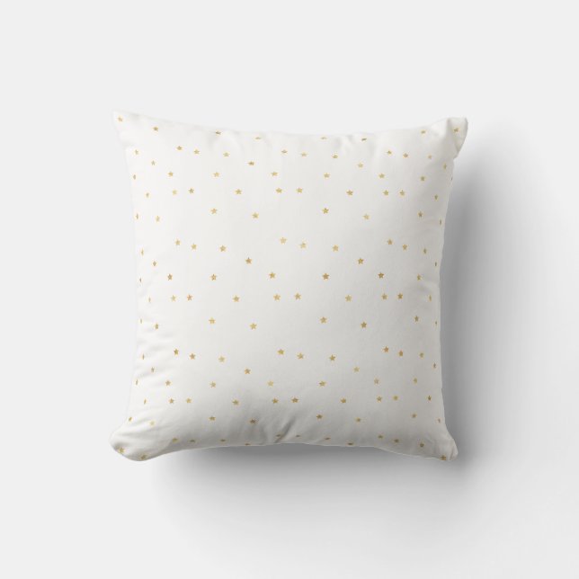 Coussin Black White Gold Stars (Recto)