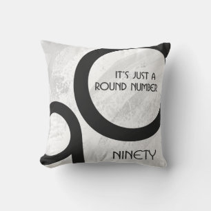 Coussin Blanc 90 Décennie Anniversaire