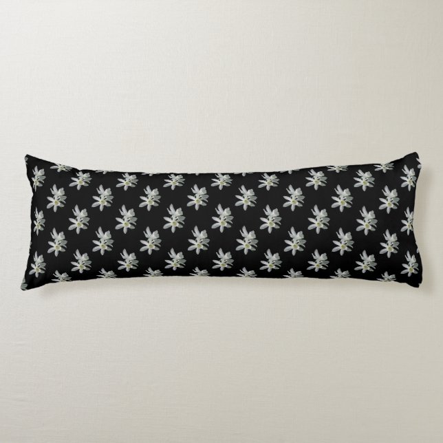 Coussin blanc de corps de narcisse (Devant)