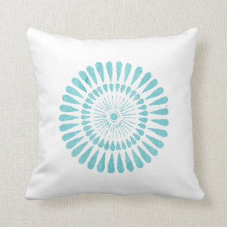 Coussin blanc de rayon de soleil d'Aqua de