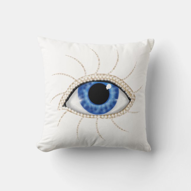 Coussin Blanc d'oeil mauvais (Recto)