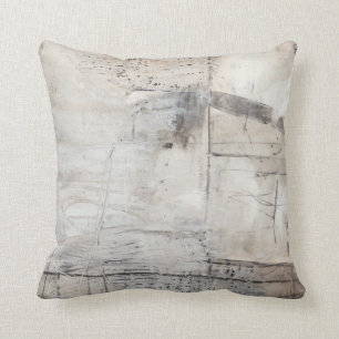 Coussin Blanc et en bronze noirs