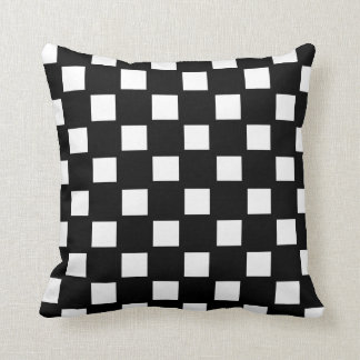 Coussin Blanc et noir vérifiés