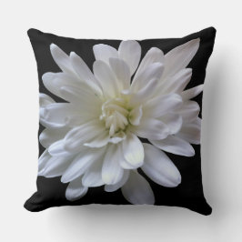 Coussin Blanc floral blanc marguerite blanc maman blanche