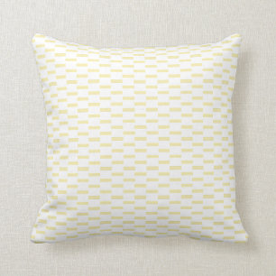Coussin Blanc ivoire rayures Motif Élégant et élégant cade