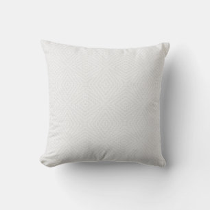 Coussin Blanc solide texturé.