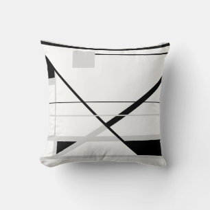Coussin Blancs avec gris clair noir Crisscross MCM look