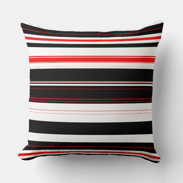 Coussin Blancs rouges et noirs (Recto)