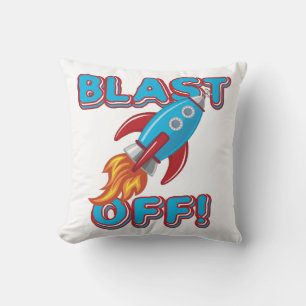 Coussin Blast Off Rocket Ship