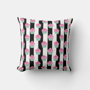 Coussin Bleck et Withe cool tendance, Cup Cakes