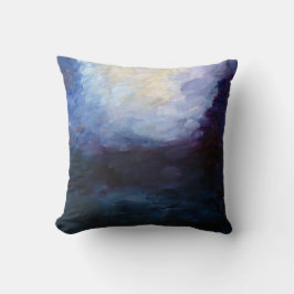 Coussin bleu Abstrait