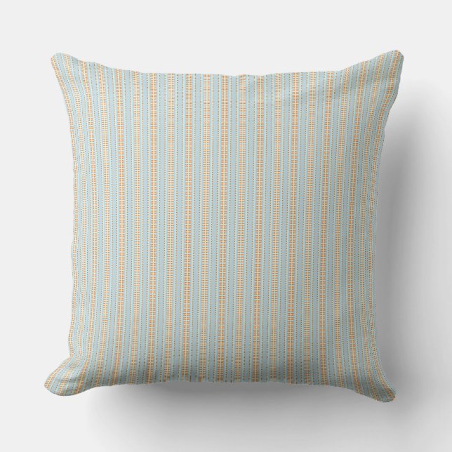 Coussin bleu abstrait moderne (Recto)