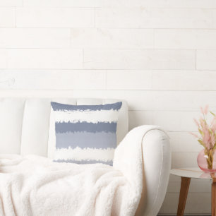 Coussin Bleu ardoise, Blancs Abstraits