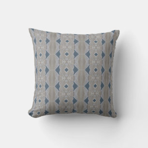 Coussin Bleu Avec Beige