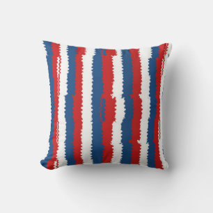 Coussin Bleu, blanc et rouge