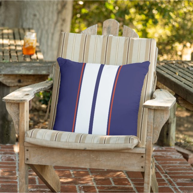 Coussin Bleu, blanc et rouge Classy (Chaise)
