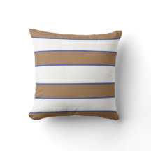 Bleu Brown Blanc Nautique Élégant Rayures Modernes