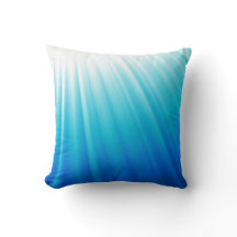 Coussin bleu d'aqua blanc léger merveilleux