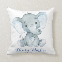 Coussin bleu de coussin de crèche de bébé