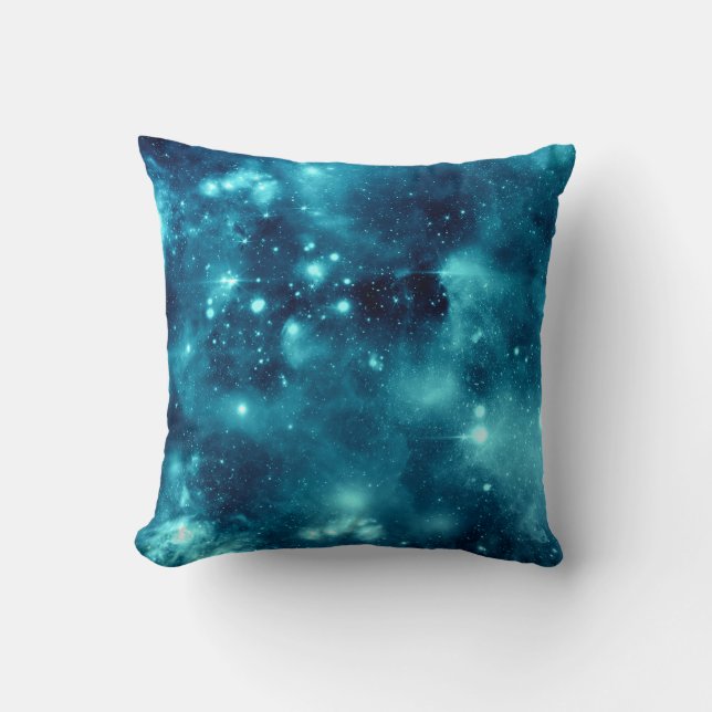 Coussin bleu de galaxie de l'espace d'astronomie (Recto)